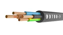 Кабель подводный H07RN-F 4x6,0mm²