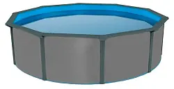 Бассейн PoolMagic Anthracite 4,6x1,3 м Premium