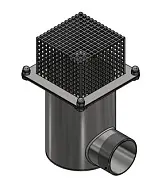 Донный слив Vodalux с решеткой 3", нержавеющая сталь
