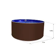 Бассейн Лагуна 7,0х1,25 м (Однотонный)