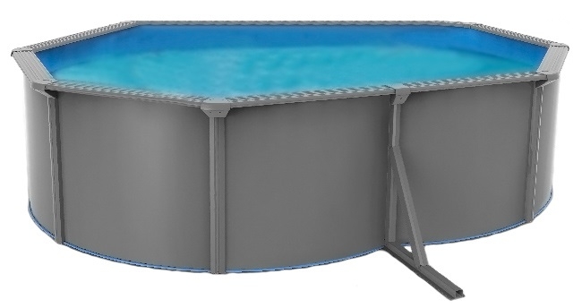 Бассейн PoolMagic Anthracite 7.3x3.6x1.3 м Premium