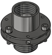 Шаровое соединение, фланцевая регулировка 1 1/2" (внут) - 1 1/2" (нар)